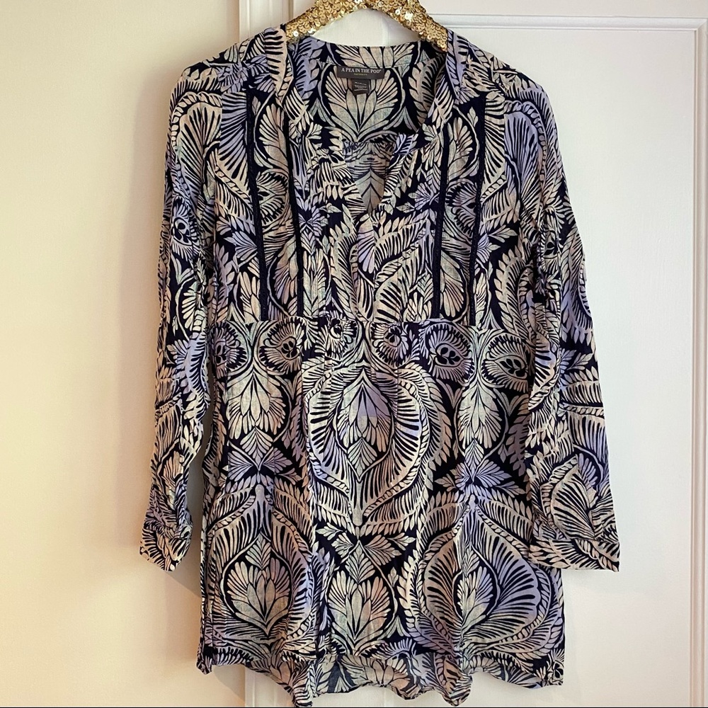 Maternity tunic blouse